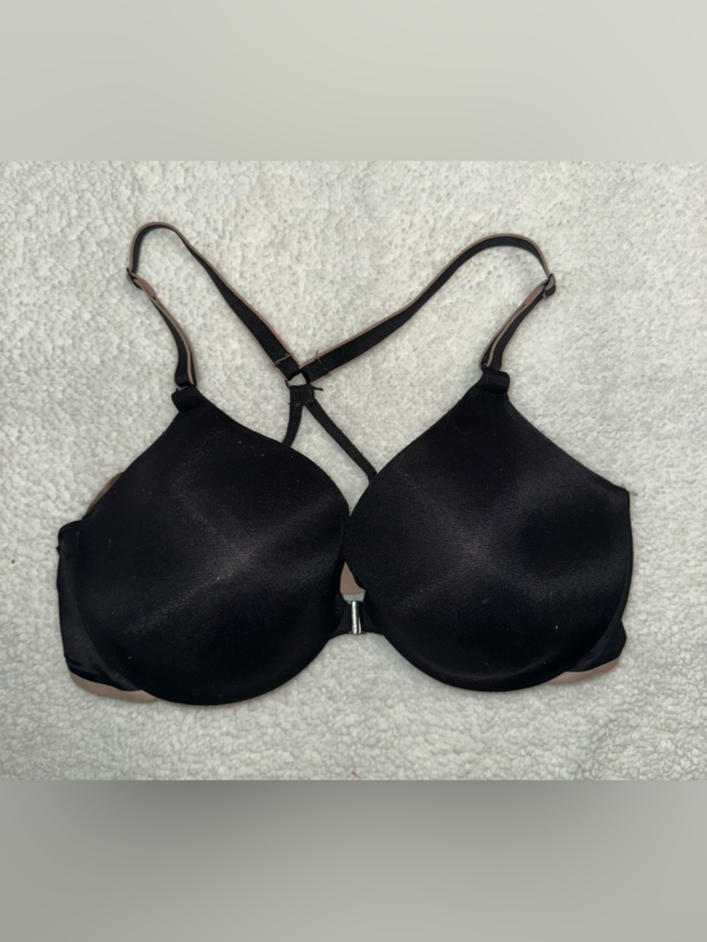 Warner's Black Convertible Molded T-Shirt Bra with Strappy Back
